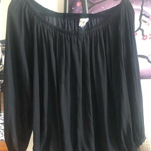 Black boutique blouse